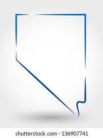 map of nevada. map concept