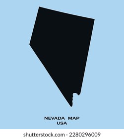 Map of NEVADA, Map of NEVADA with Solid color, Map of USA state NEVADA Vector Illustration, Map of NEVADA with Color, USA.