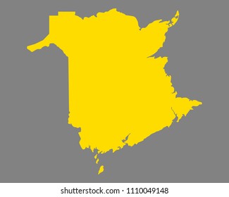 Map New Brunswick Stock Vector (Royalty Free) 1110049148 | Shutterstock