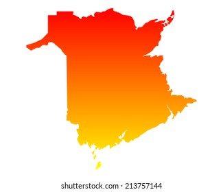 Map of New Brunswick