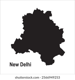 Map of New Delhi vector illustration symbol design