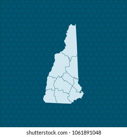 map of New Hampshire