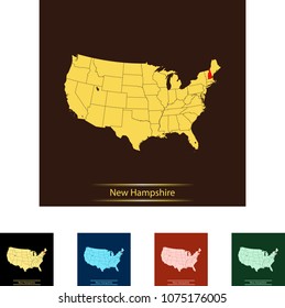 map of New Hampshire