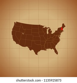 map of New Hampshire