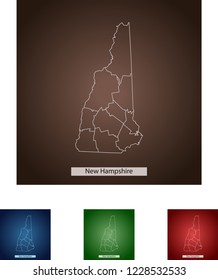 map of New Hampshire