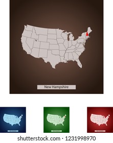 map of New Hampshire