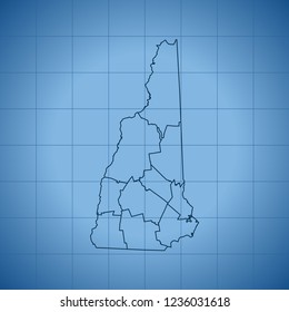 map of New Hampshire