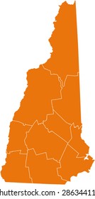 map of New Hampshire