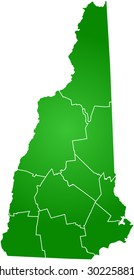 map of New Hampshire
