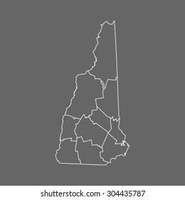 map of New Hampshire
