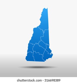 map of New Hampshire