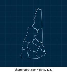map of New Hampshire