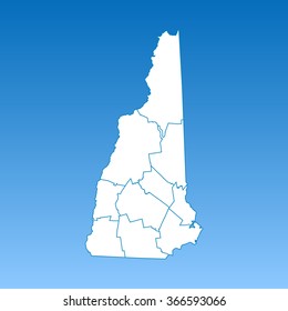 map of New Hampshire