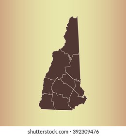 map of New Hampshire