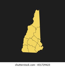map of New Hampshire