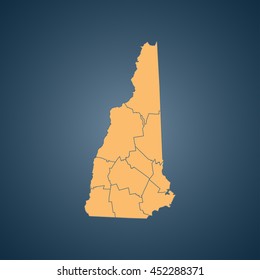 map of New Hampshire