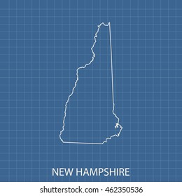 map of New Hampshire
