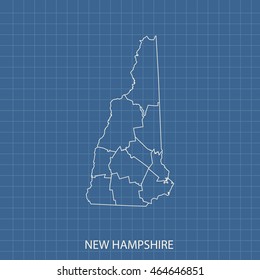 map of New Hampshire