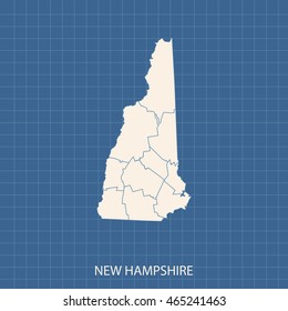 map of New Hampshire