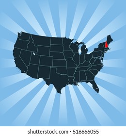 map of New Hampshire