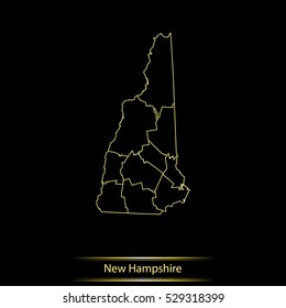 map of New Hampshire