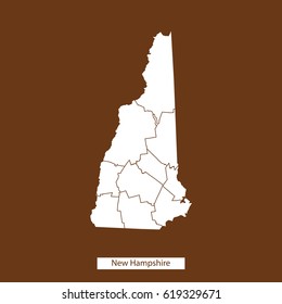 map of New Hampshire