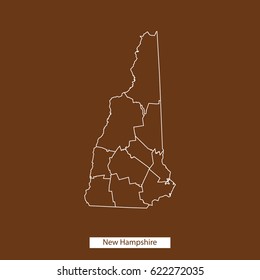 map of New Hampshire