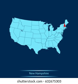 map of New Hampshire