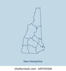 map of New Hampshire