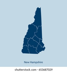map of New Hampshire