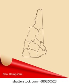 map of New Hampshire