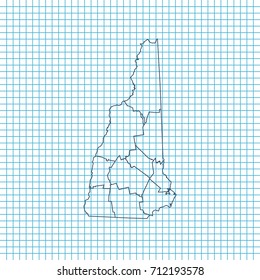 map of New Hampshire