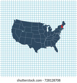 map of New Hampshire