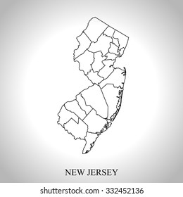 map of New Jersey