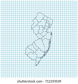 map of New Jersey
