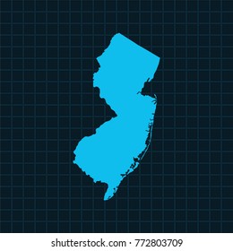 map of New Jersey