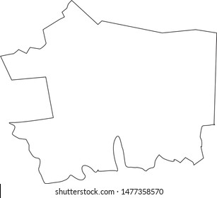 Map of New London County in the state of Connecticut