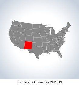 map of New  Mexico