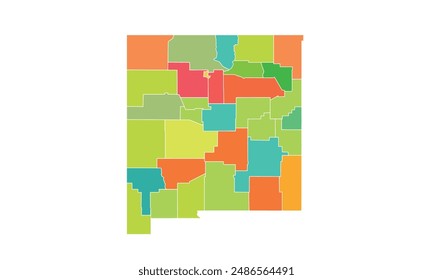 Map of the New Mexico state.used for education,Travel worldwide, earth geography website layouts, background, Study geography,work in graphics.Suitable for tourists students and graphic design.