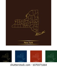 map of New York