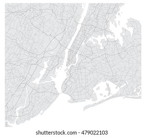The map of the New York