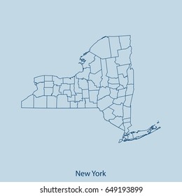 map of New York