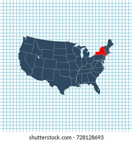 map of New York