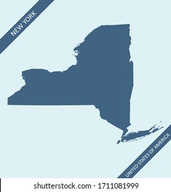 Map of New York state