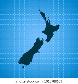 map of New Zealand