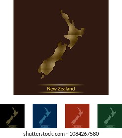 map of New Zealand