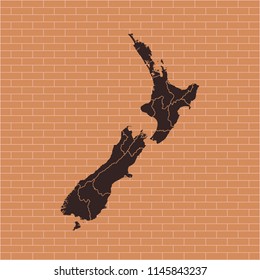 map of New Zealand