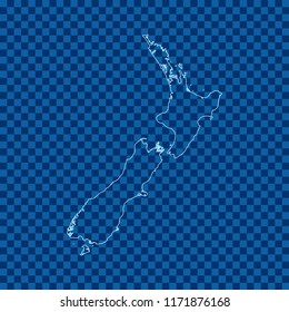 map of New Zealand