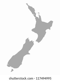 Map of New Zealand