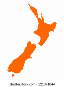 Map of New Zealand